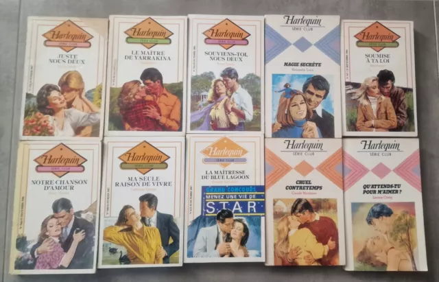 LOT  livres anciens romans Harlequin  collection Harlequin Série Club