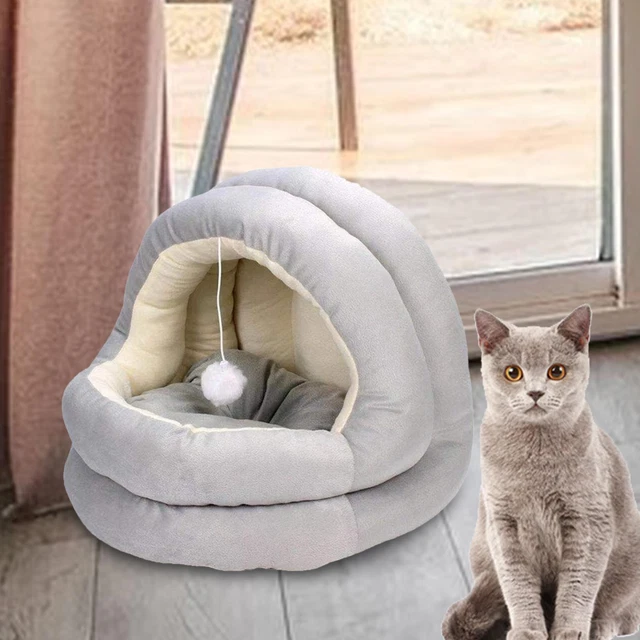 Cat Tent, Hut Comfortable Machine Washable Cats Cave Bed Soft with Removable