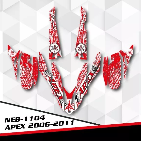 For 2006 2007 2008 2009 2010 2011 Yamaha Apex Graphics Kit Deco Wrap Neb-1104