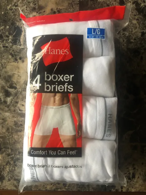 HANES CLASSIC WHITE Gray Waistband Size 36 Mens Briefs 1 Pair Vintage NWOT  Flaw $13.99 - PicClick