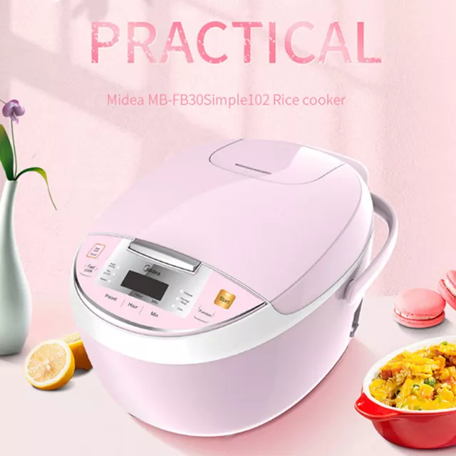 Midea 3L Multi-functional Rice Cooker - Green/Pink