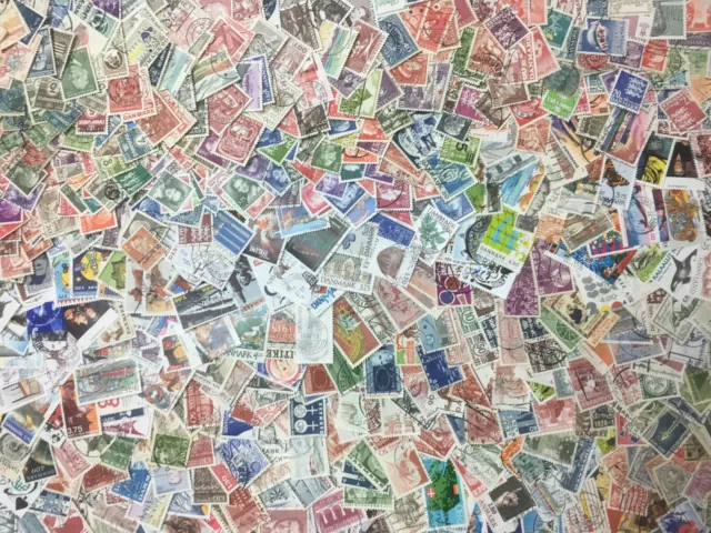 Denmark Collection Of 1,000 Different Used Stamps