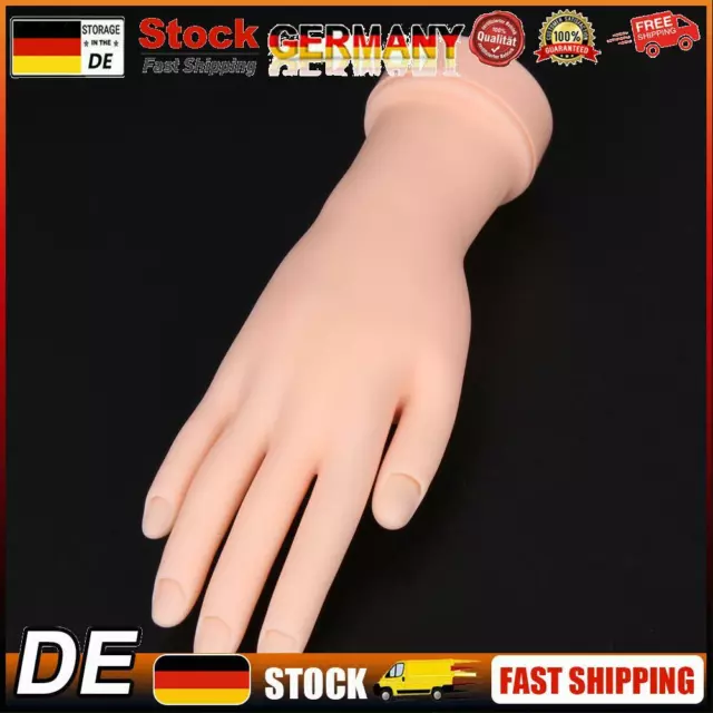 Nail Art Practice Soft Plastic Rechte Hand Display Training Flexible Finger