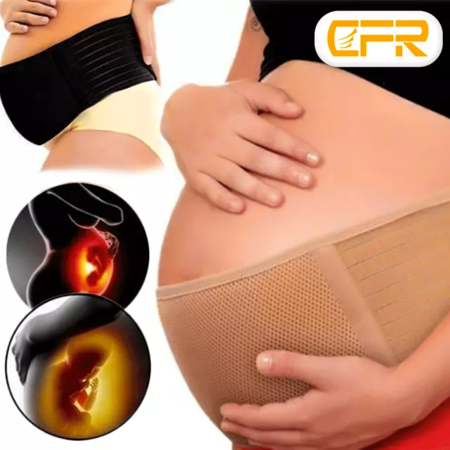 Maternity Pregnancy Belt Lumbar Back Support Waist Lumbar Belly Band Bump Brace