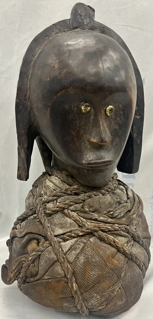 Exceptional Tribal Fang reliquary guardian head!