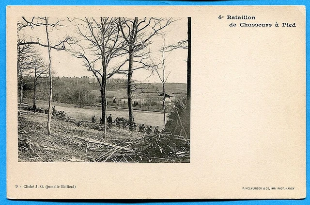 CPA : 4° Bataillon de Chasseurs à Pied - 9