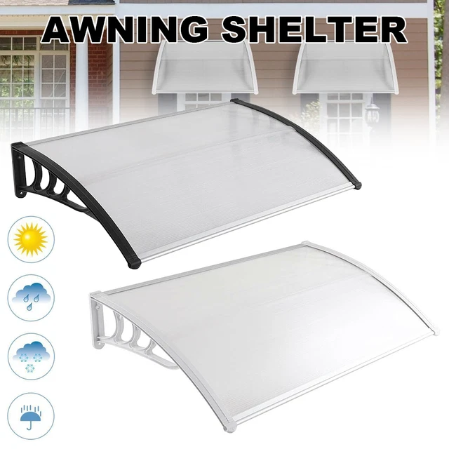 DOOR CANOPY AWNING Rain Shelter Front Back Porch Outdoor Shade Patio