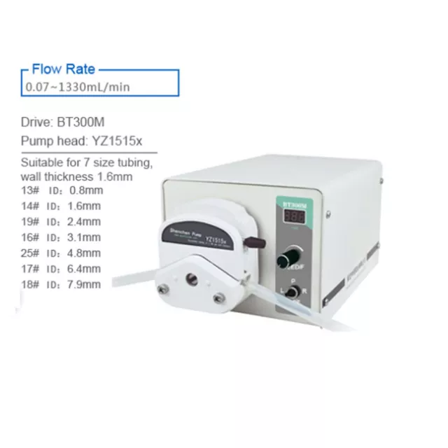 Hot Basic Peristaltic Pump YZ2515x 1.7~1015mL/min BT300M New
