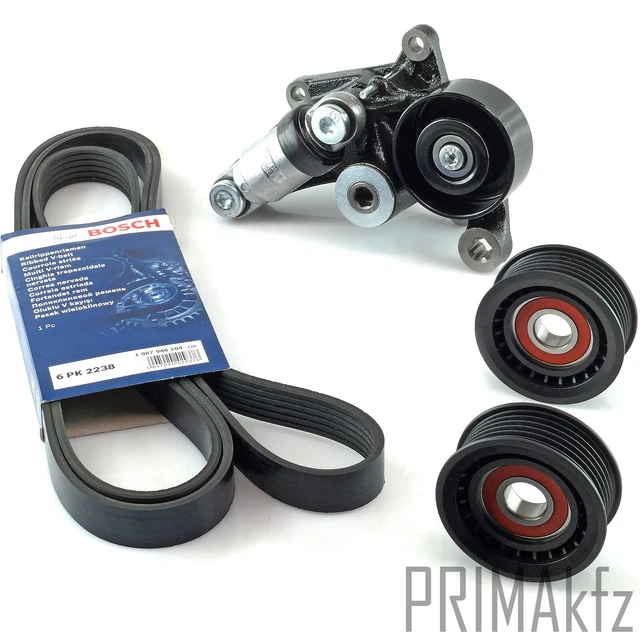 Bosch Courroie Trapézoïdiale + Febi Tendeur de + Rouleaux pour Mercedes E W211