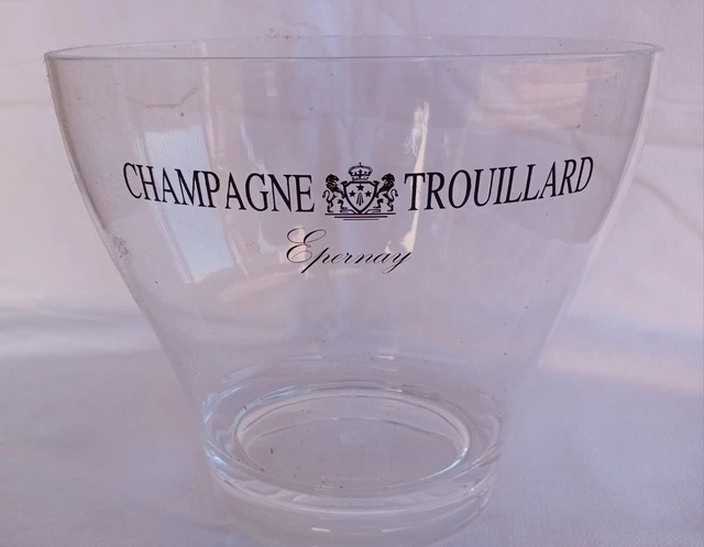 Seau à Glace Art Déco Avec Poignée Col De Cygne - Style Taittinger - Métal Argenté