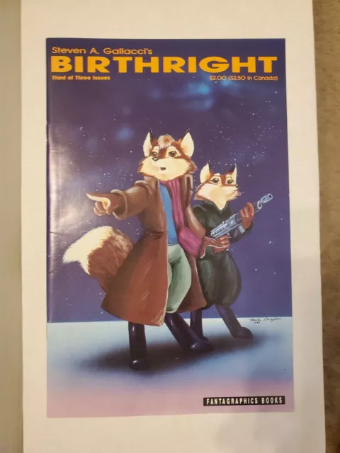 Birthright #3 Critters #49 Fantagraphics Comics 1990 Rare HTF 2nd To Last Issue