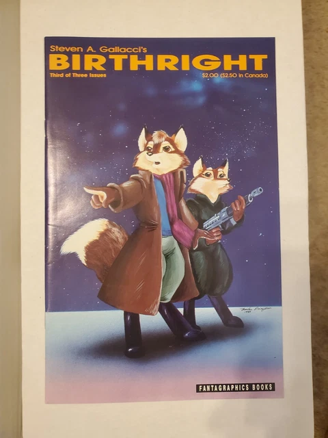 Birthright #3 Critters #49 Fantagraphics Comics 1990 Rare HTF 2nd To Last Issue