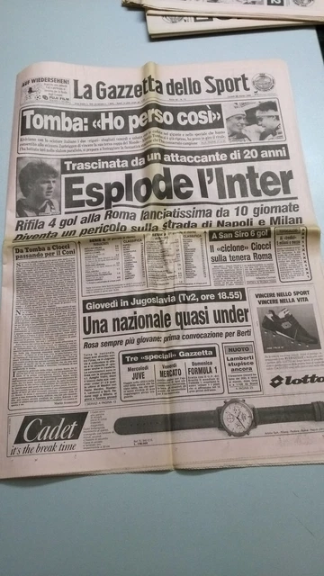 Gazzetta Dello Sport Magazine – 1-2 1996 – Roberto Baggio Et Alberto Tomba