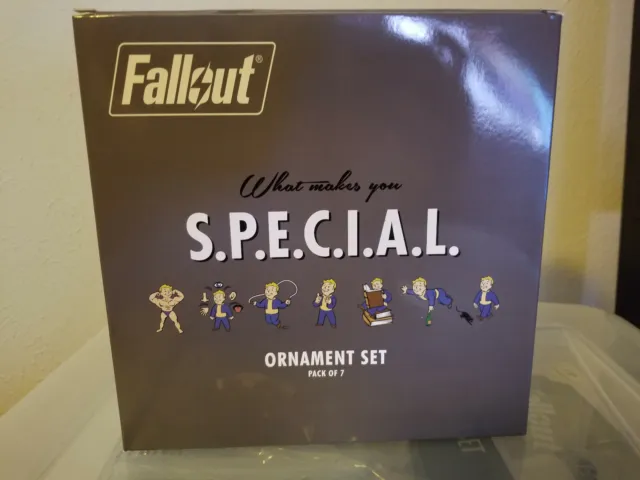 Fallout SPECIAL Ornament Set ThinkGeek Rare 7 Total Unique Ornaments