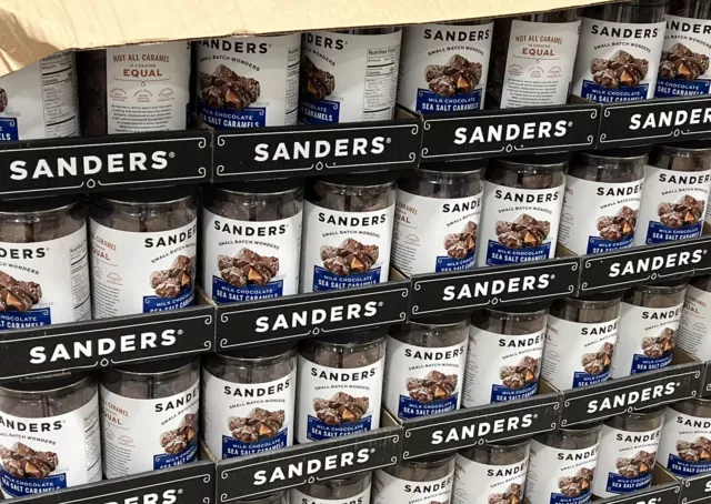 SANDERS Milk Chocolate Sea Salt Caramels Fine Chocolates 36 oz Fresh! Fast Ship!