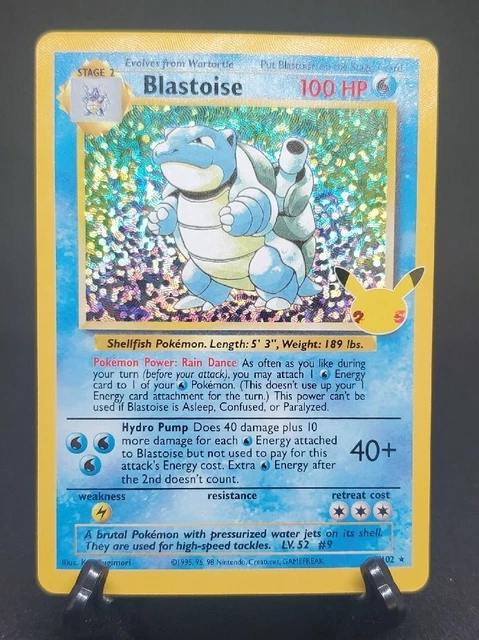 Pokémon Blastoise 2/102 ~ Celebrations Set