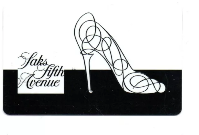SAKS FIFTH AVENUE High Heel Shoe Gift Card No $ Value Collectible $3.99 ...