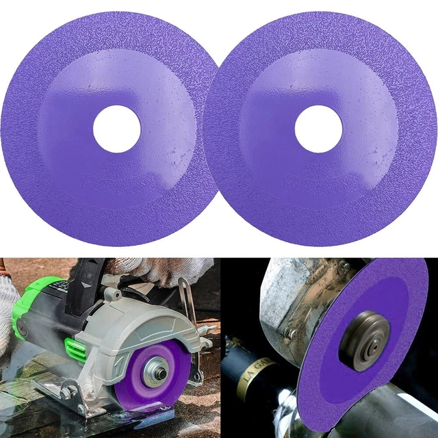 2 Pcs 100mm Glass Cutting Disc Saw Blade Marble Ceramic Tile Jade Cutting Blade