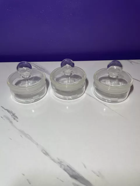 VWR/E-Lab Glass Weighing Bottles W/stopper Varying Sizes 50ml -35ml? Lot of 8