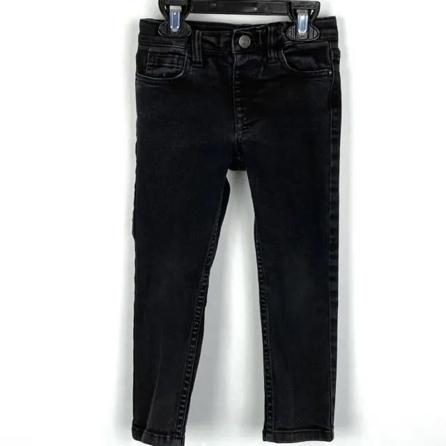 Primary Brand Little Kids Slim Fit Denim Jeans 4 Slim Black Adjustable Waist