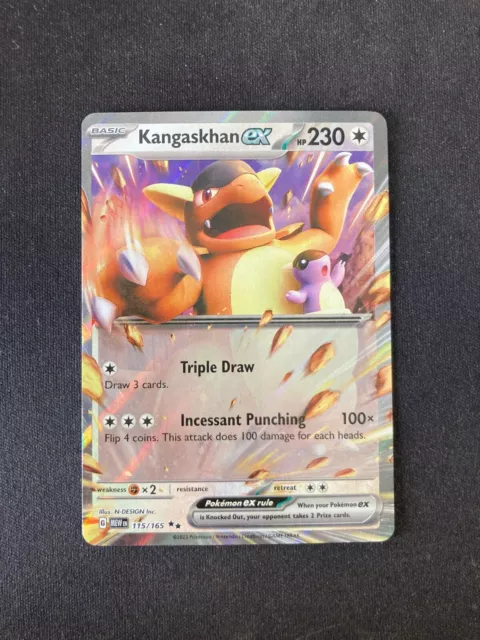 Kangaskhan ex - 115/165 151 Double Rare - Pokemon Card - NM