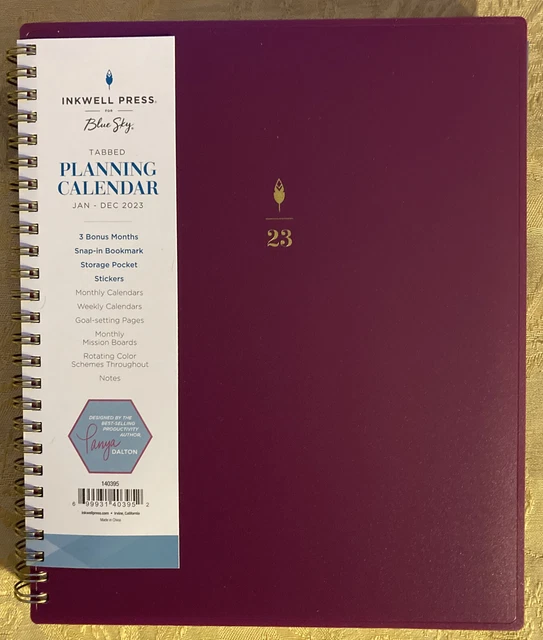 2023 BLUE SKY INKWELL PRESS Weekly & Monthly Planner, Pink (140395) (7