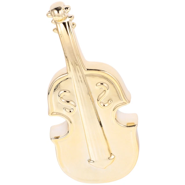 Modèle d'instrument de musique, ornement de violoncelle réaliste en céramique