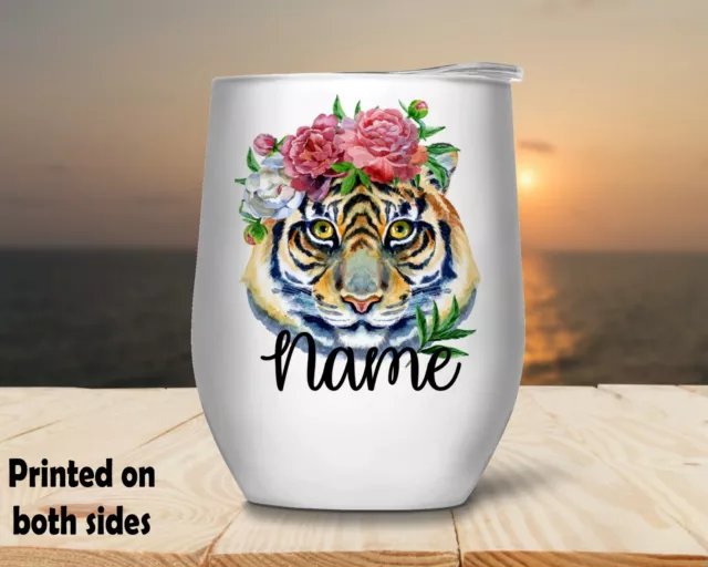 Tiger Wine Tumbler Cup Stemless Personalised