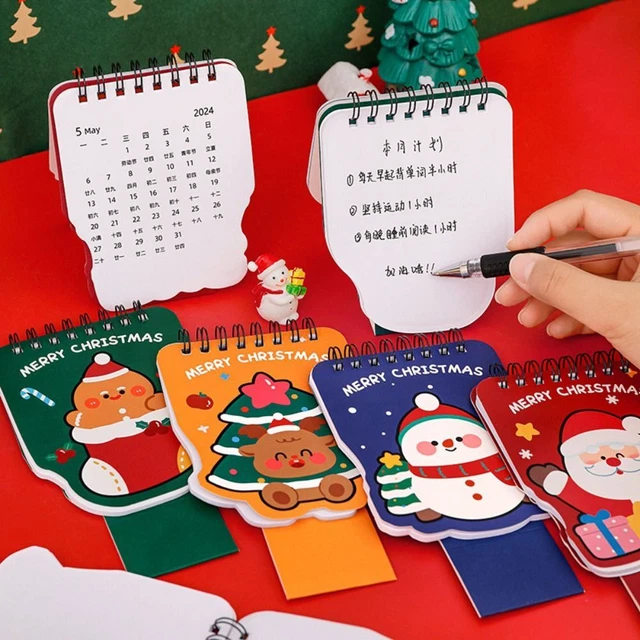 Calendario Da Scrivania 2026 3D - Con Orso Natalizio, Design Artistico - Foto 12