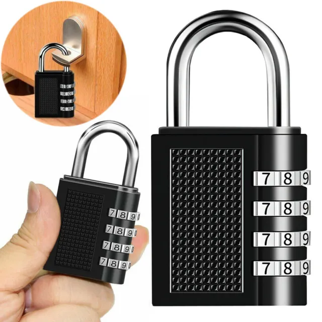 1 Pack Combination Lock 4 Digit Locker Padlock for School Gym Locker Heavy Duty