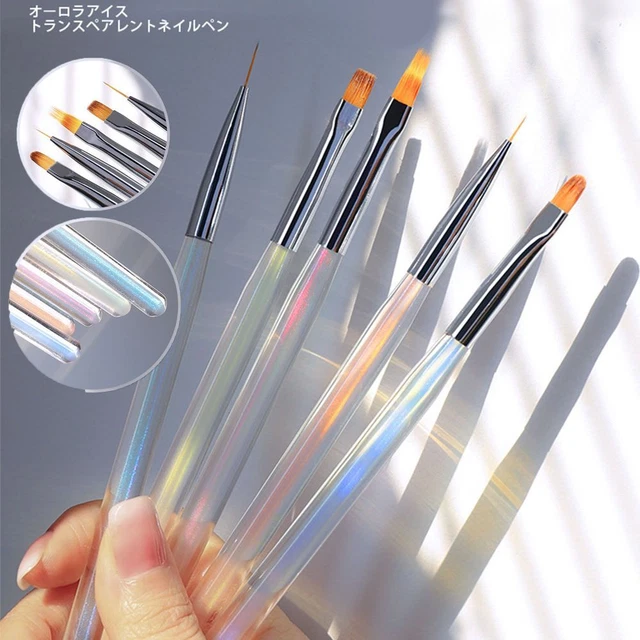 Brosse à ongles Conception d'Aurora en cristal Stylo à ongles Halo Teinture