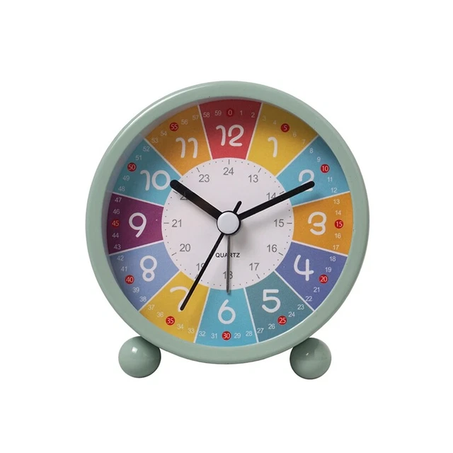 Horloge Murale Éducative Enfant 30,5 Cm – Chiffres Colorés, Silencieuse – Idéale Chambre & Salle De Classe