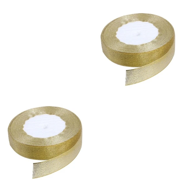2pcs 10 mètres de vacances de Noël hiver ruban ruban à ruban satiné pour bonbons