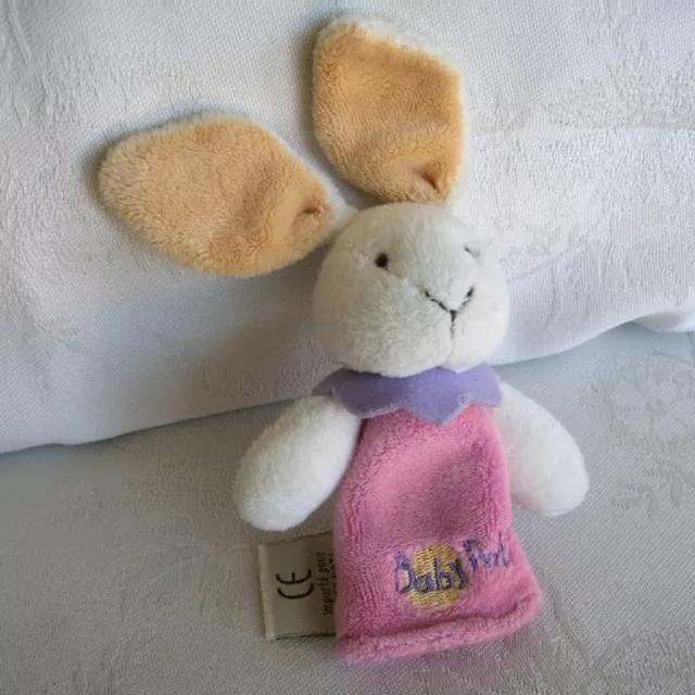 Doudou Lapin Babynat Baby Nat' - Rose Blanc