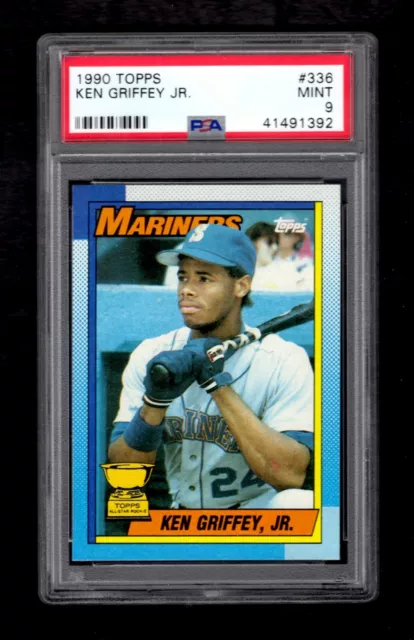 Ken Griffey Jr. 1990 Topps #336, PSA 9 Mint Ken Griffey Jr. 1990 Topps #336, PSA 9 Mint