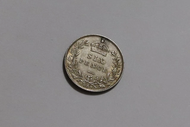UK GB 6 PENCE 1889 Davies 1165d 2D VERY RARE HIGH GRADE B40 YK41