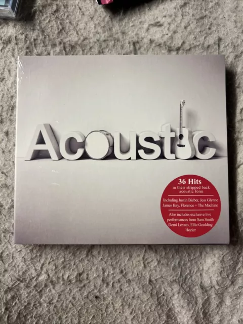 various artists acoustic music cd album justin bieber james bay new & sealed