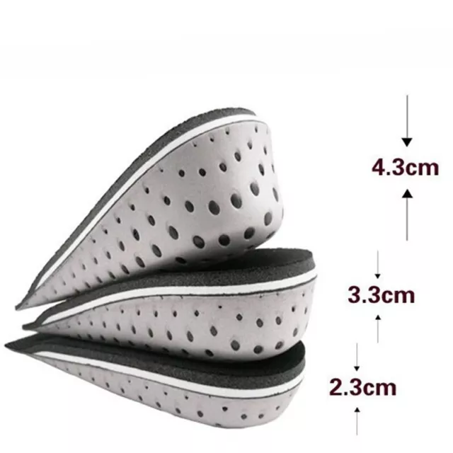 1 Paire de Unisexe Semelle Intérieure Talon Lift Insert Shoe Coussin Réhaussante