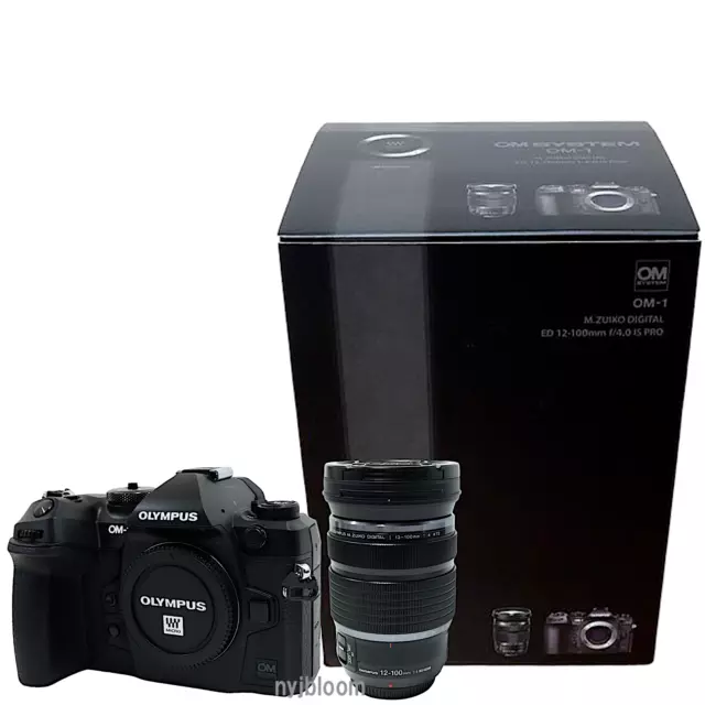 OLYMPUS OM SYSTEM OM-1 Mirrorless Digital Camera with ED 12-100mm F4 ISPRO Lens