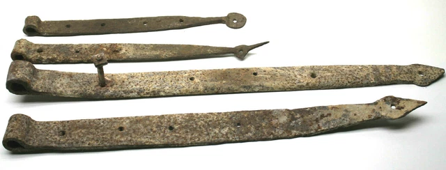 Primitive Upstate NY New York Barn Door Hinge Hardware Parts 15" to 26" Decor