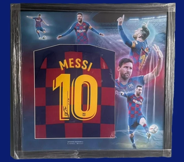 01 Maillot FC Barcelona Messi Sans Match Porté L'Haut Jersey Camiseta