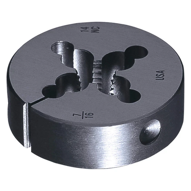 GREENFIELD THREADING 402043 Round Threading Die,3/8"-16,HSS