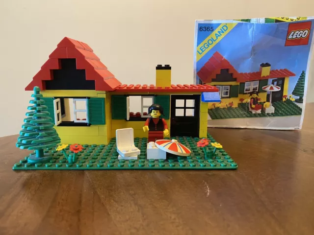 Vintage Lego 6365 Sommerhaus mit Original Bauanleitung