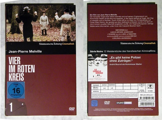 Jean-Pierre Melville VIER IM ROTEN KREIS .Süddeutsche Zeitung Cinemathek DVD TOP