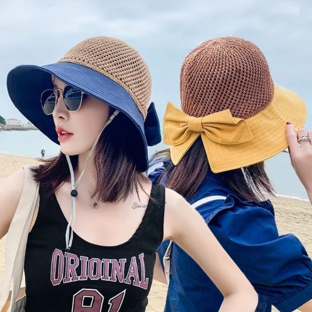 UV Sombrero de Panamá Gorra de playa Gorra de sol Sombrero de cubo Sombrero