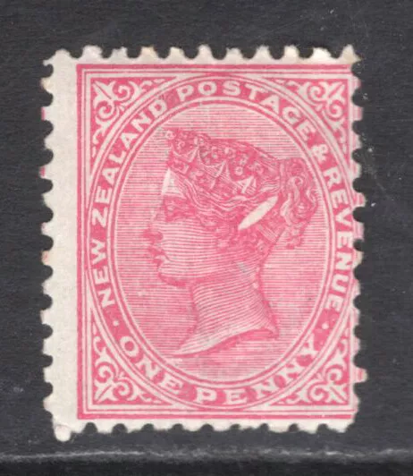 M16888 New Zealand 1895 SG237d - 1d rose (Die 3) with the ELLIPSE FLAW.