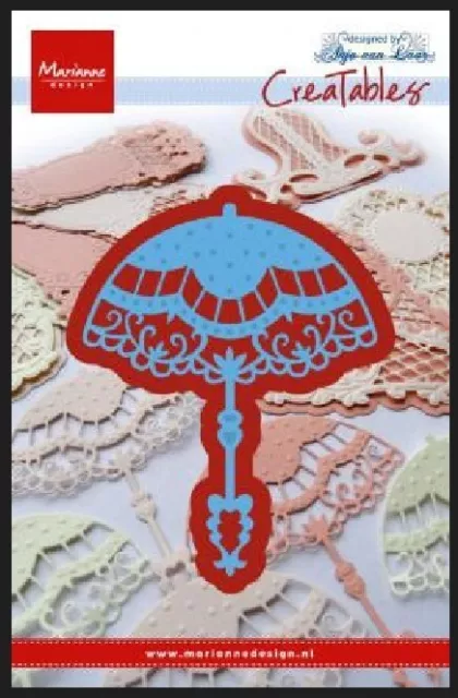 Anja's Vintage Parasol - Marianne Design - Creatables - Umbrella Die - LR0263