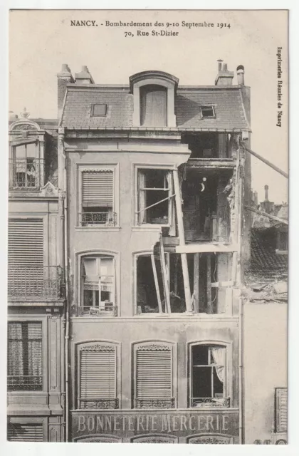NANCY - Meurthe & Moselle - CPA 54 - War Bombings Rue St Dizier Mercerie
