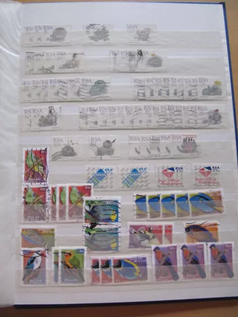 Briefmarken Lot Südafrika gestempelt auf 3 Seiten
