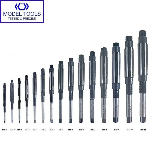 15 Pc Adjustable Hand Pin Reamers HV-H11, 6.35 - 27mm, 1/4" To 1-1/16" Inch